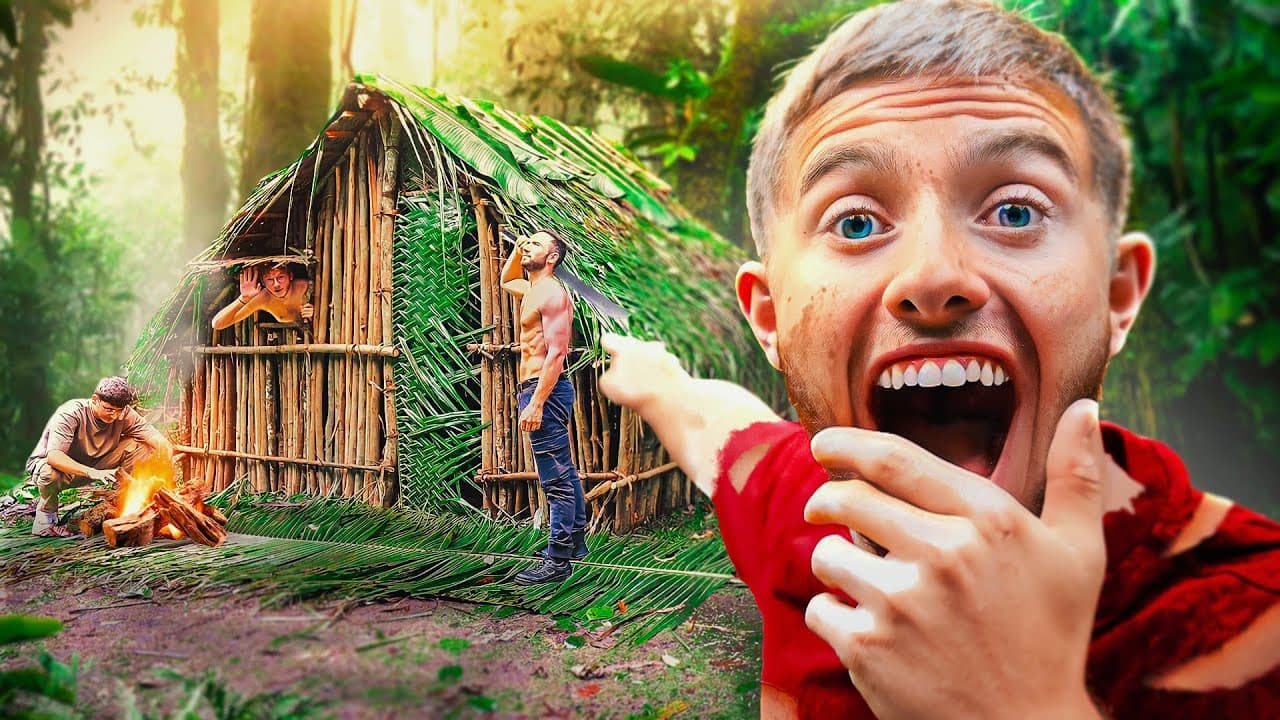 J'ai ENFIN construit une cabane dans la jungle de Tahiti ! (en immersion dans la jungle)