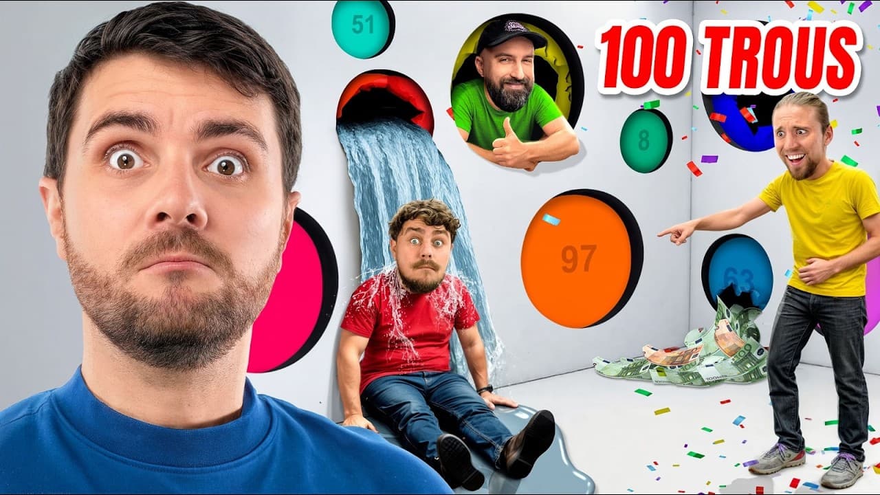 100 TROUS CHALLENGE (un seul est la sortie)