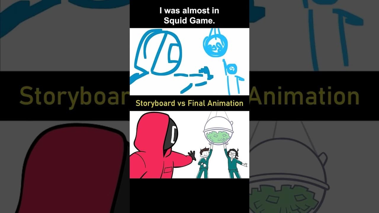 Storyboard vs Animation: I was almost in Squid Game. (shot 4)