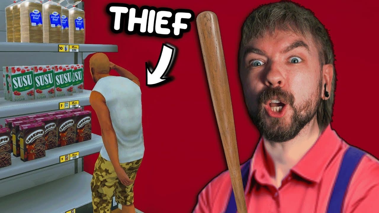 EVERYONE IS STEALING - Supermarket Simulator - Part 3