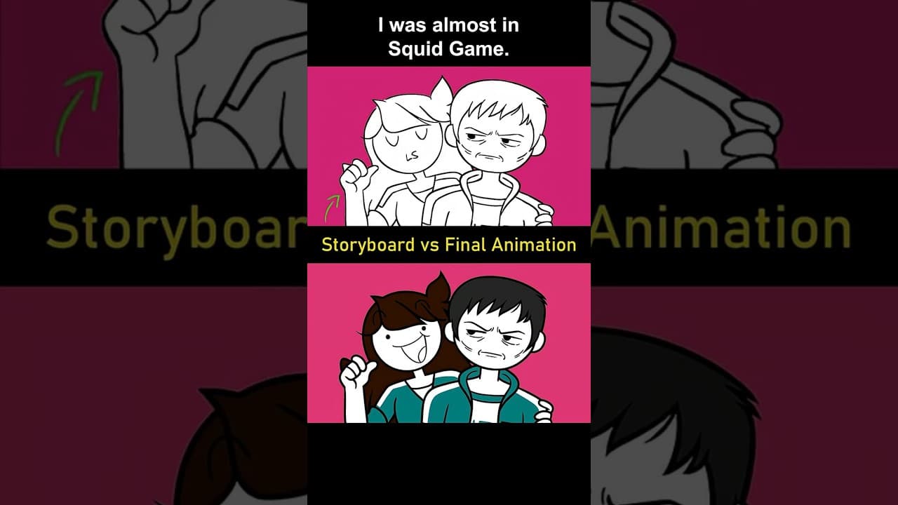 Storyboard vs Animation: I was almost in Squid Game. (shot 23)