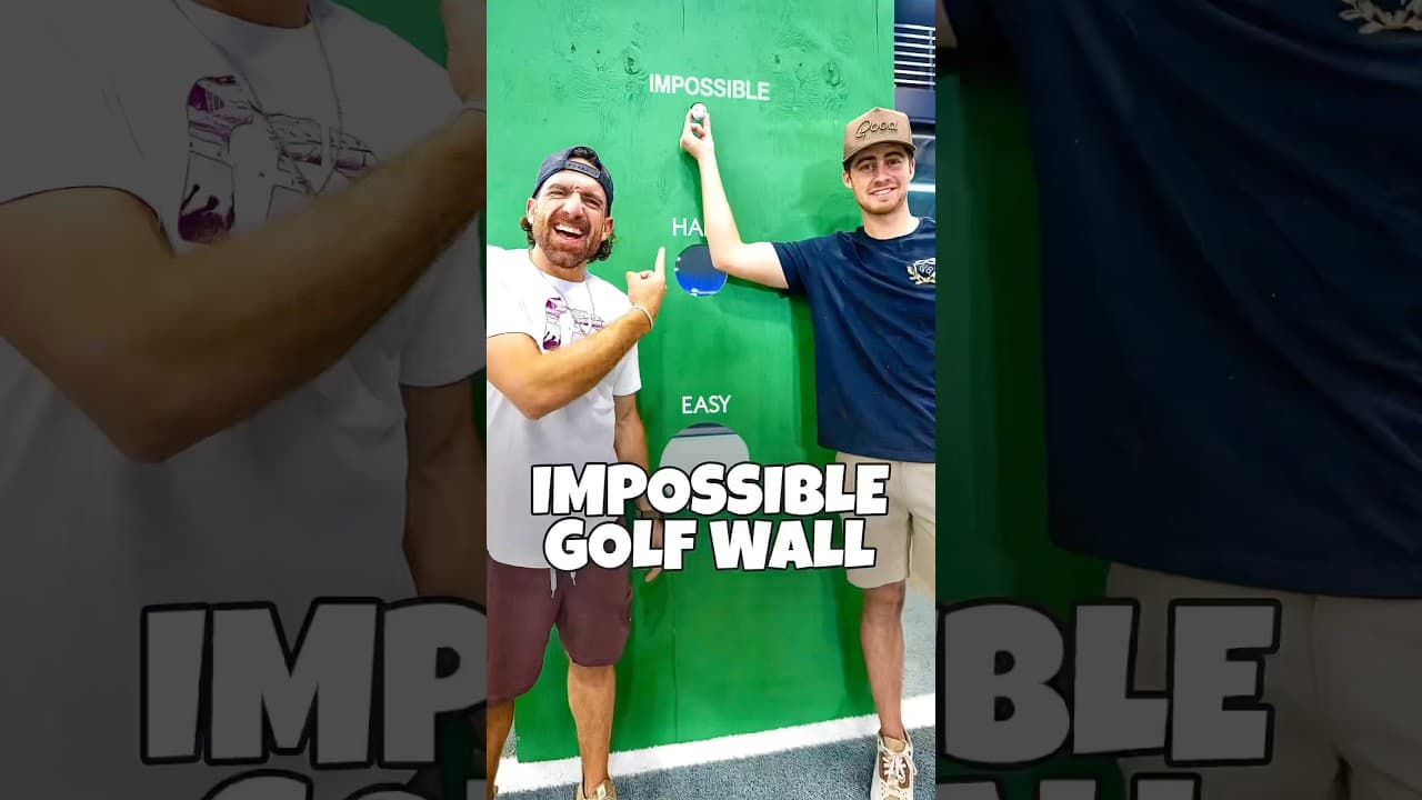 NO WAY he actually made it 🤯 @gmgolf