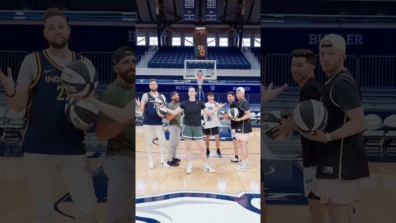 Which shot went in? 🧐 Featuring Caitlin Clark!