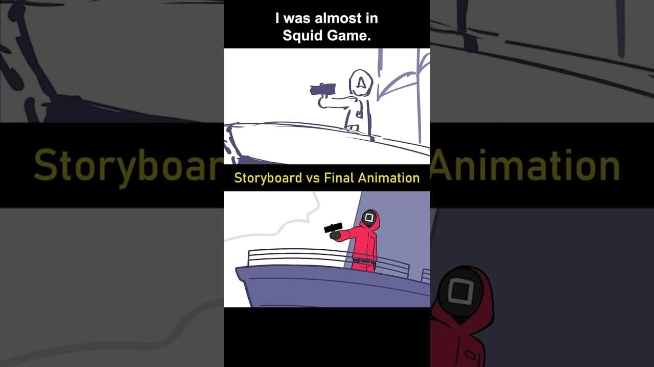 Storyboard vs Animation: I was almost in Squid Game. (shot 25)