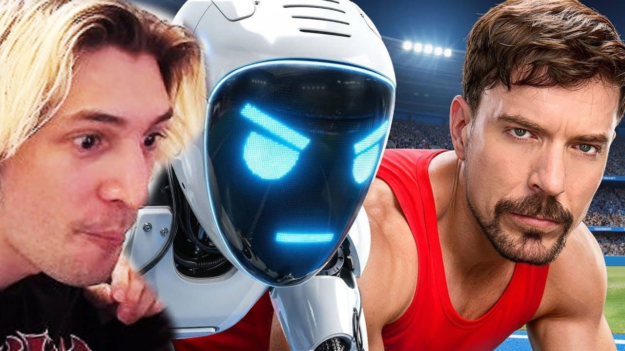 World's Fastest Man Vs Robot! | xQc Reacts to MrBeast
