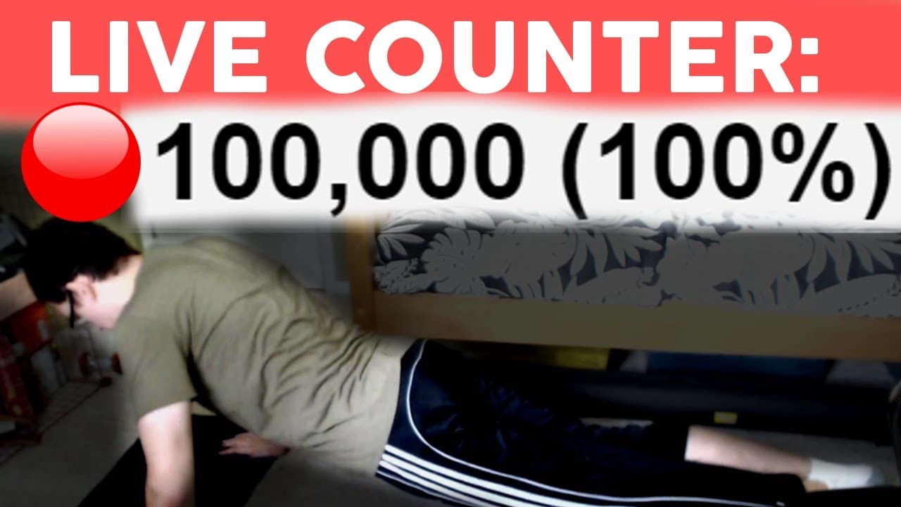Finishing 100,000 Push-Ups Live