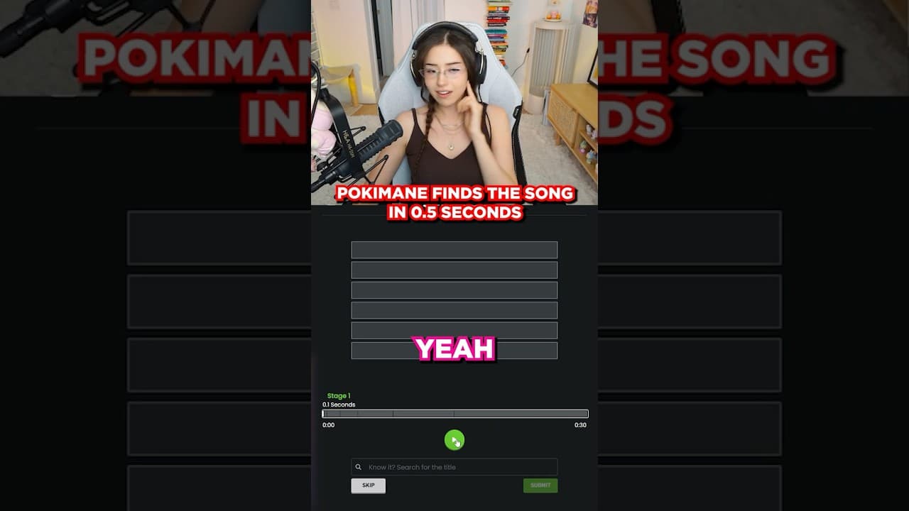 Pokimane Finds THIS Song in 0.5 SECONDS π€―