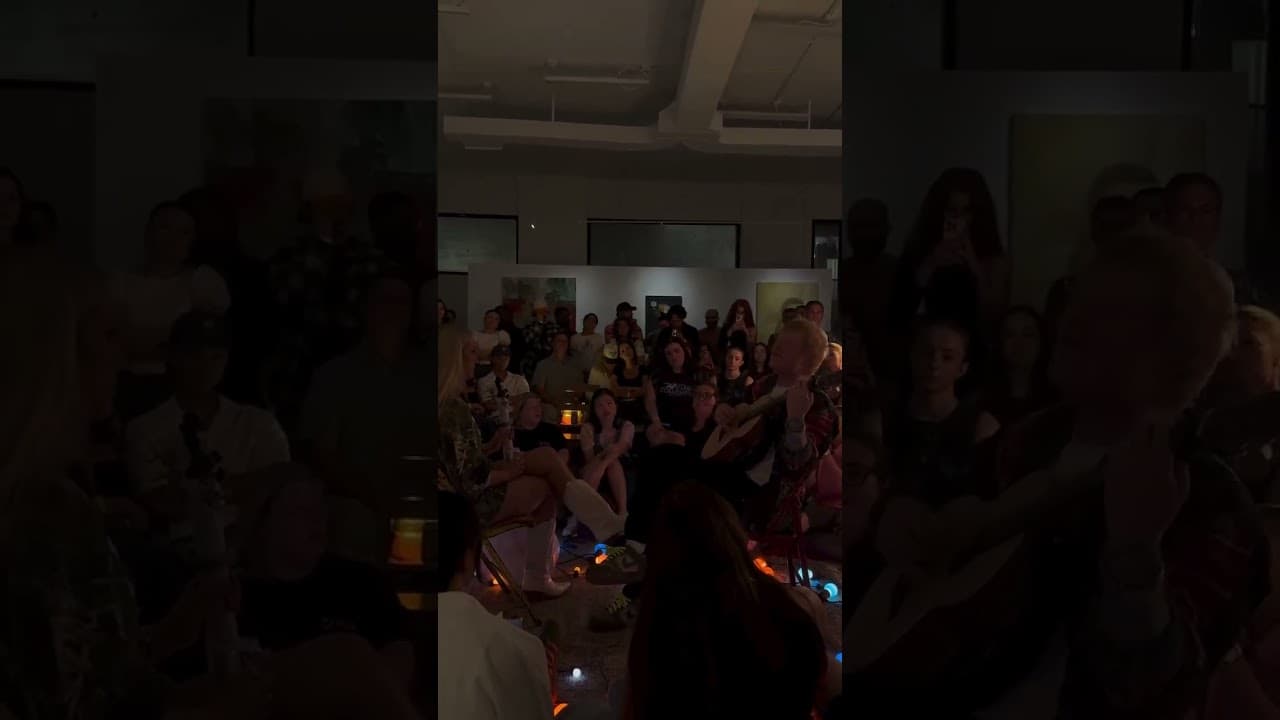 Played a secret show with @meganmoroney tonight at @KidSuper in Brooklyn x