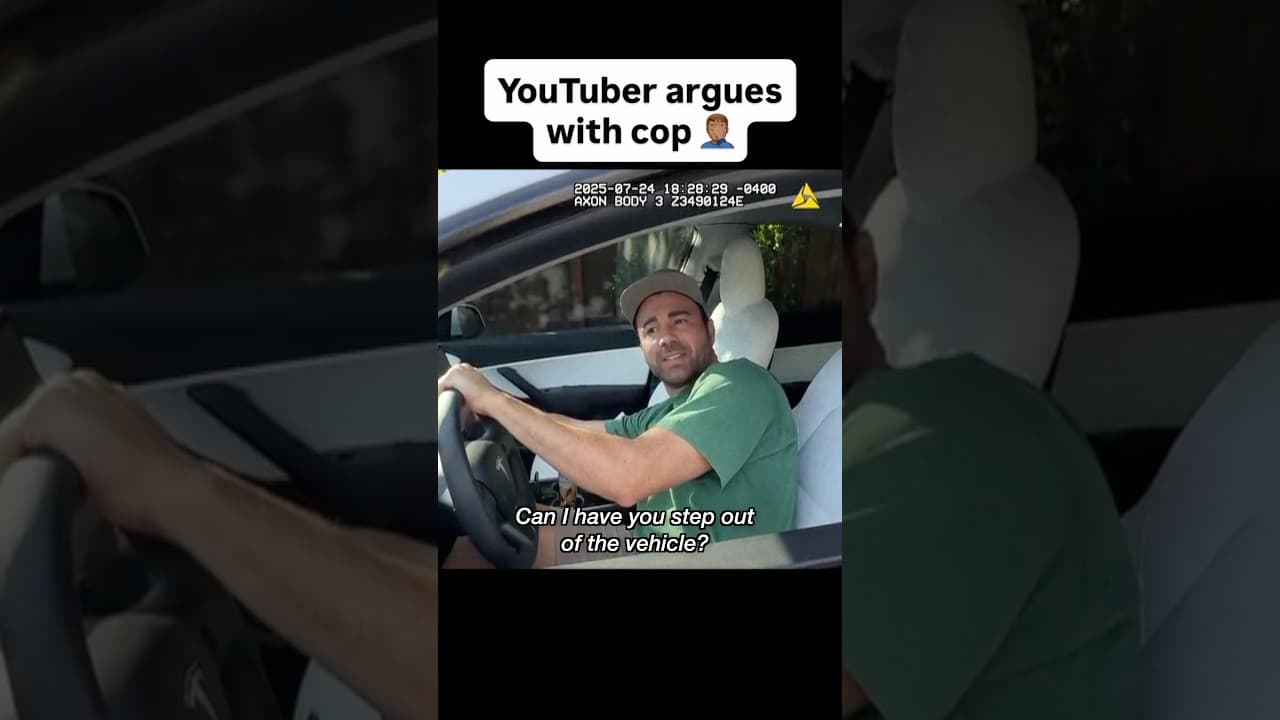 YouTuber Argues With Cop…