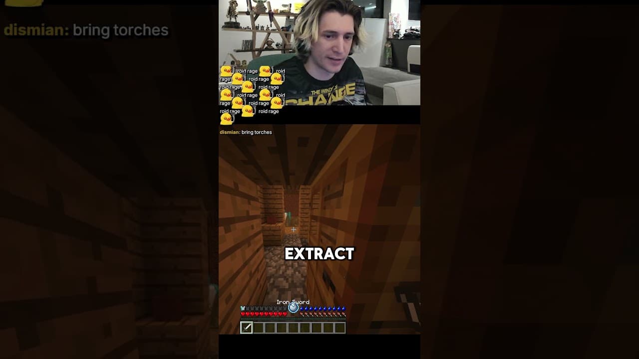 xQc isnt having a fun time in RL Craft