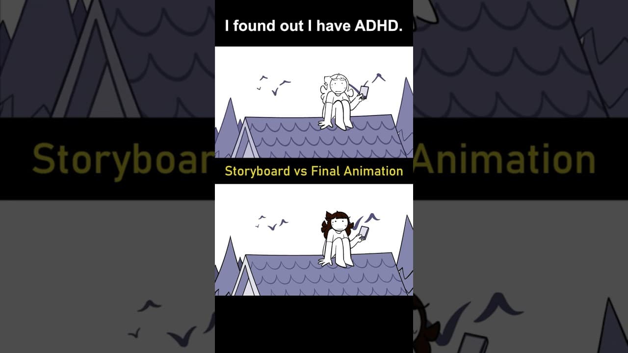 Storyboard vs Animation: I have ADHD (shot 4)