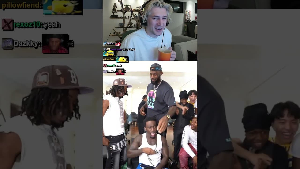 xQc Reacts to Kai Cenat's New Haircut #diddy