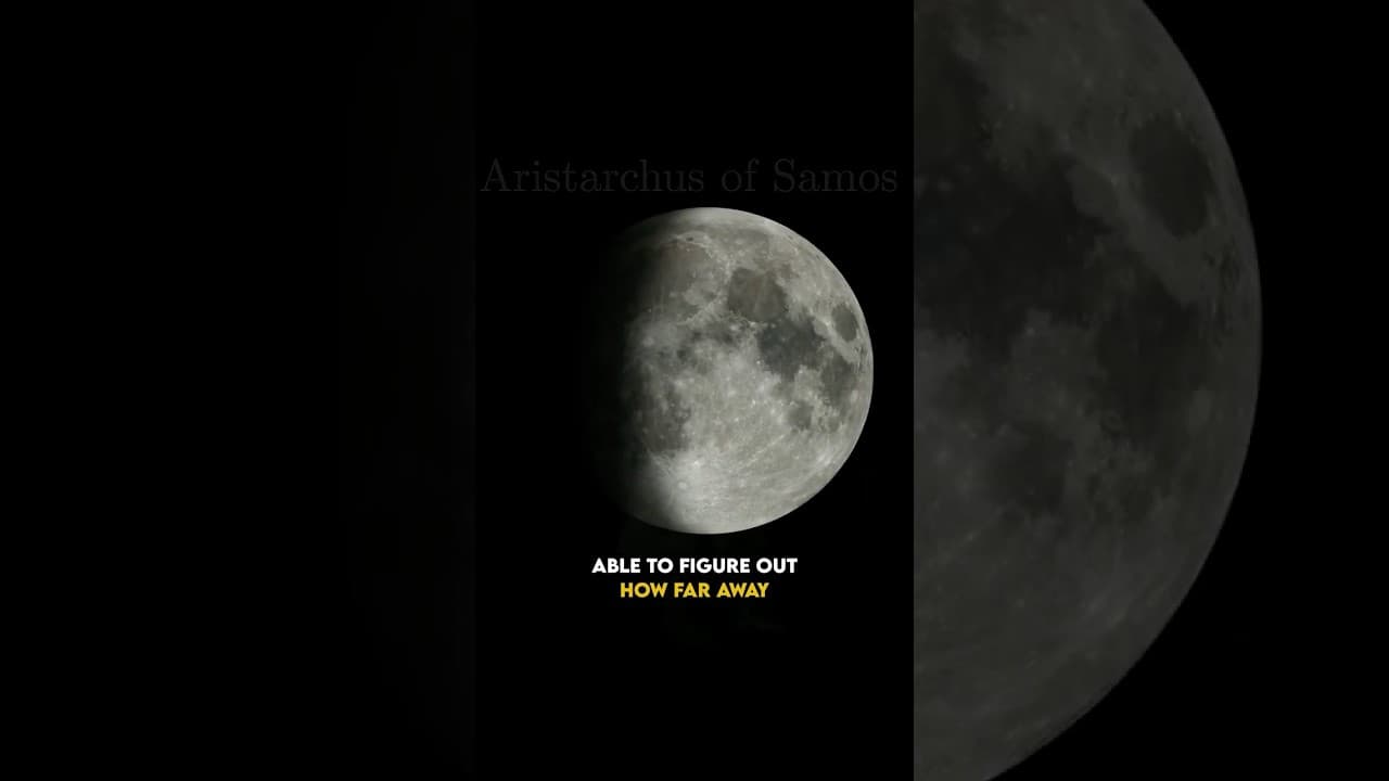 How Aristarchus deduced the distance to the moon