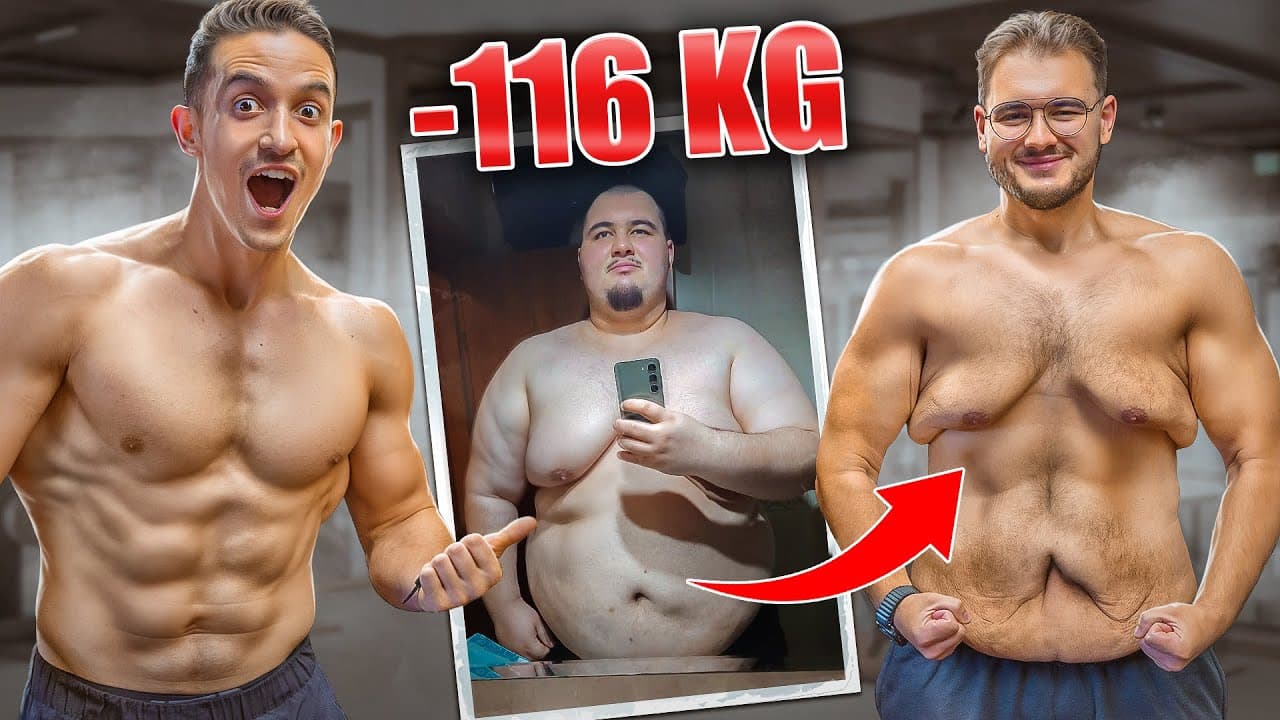 ANCIEN OBÈSE IL PERD 116KG !! (le secret de sa perte de poids incroyable)
