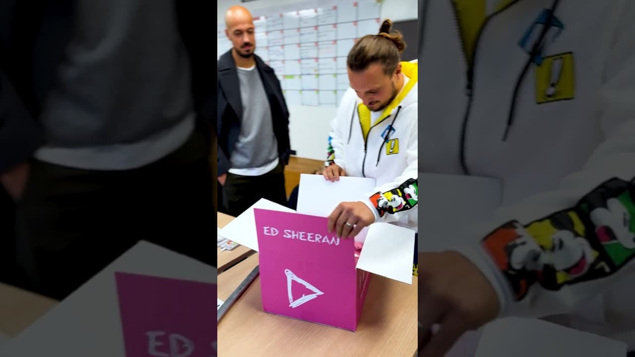 Ed Sheeran envoie un colis à Mcfly & Carlito