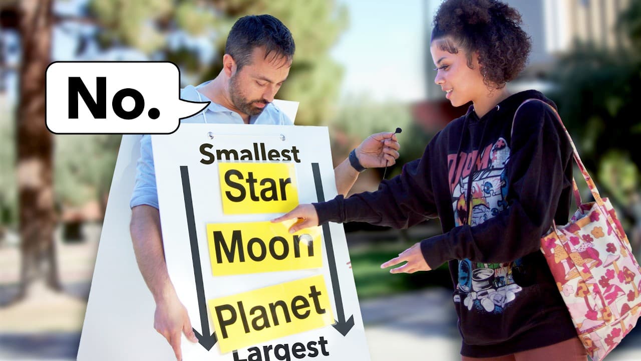 Do people understand the scale of the universe?