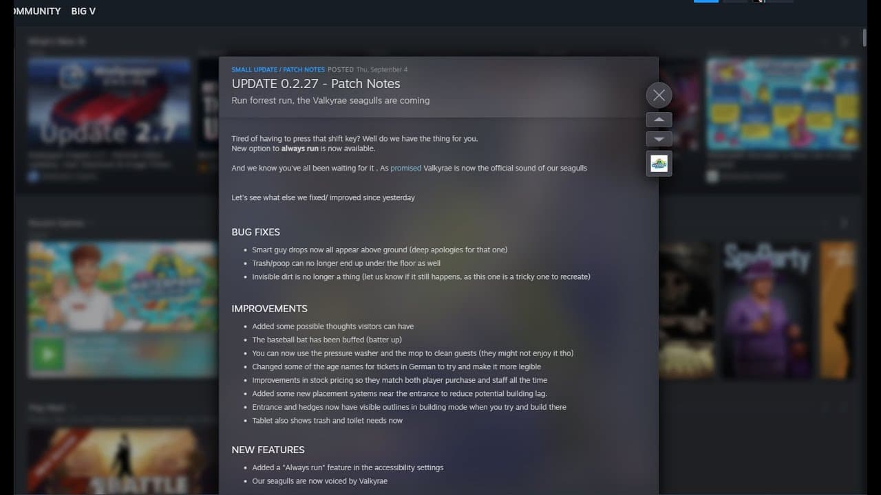 🔴LIVE! WATERPARK SIMULATOR!!!!!!!!!! UPDATES!!!! I AM SEAGULL! (multi-streaming on twitch)