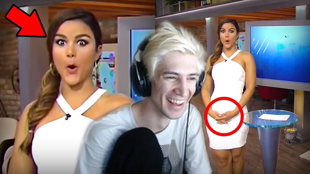 xQc Reacts to BEST NEWS BLOOPERS 2017 | xQcOW