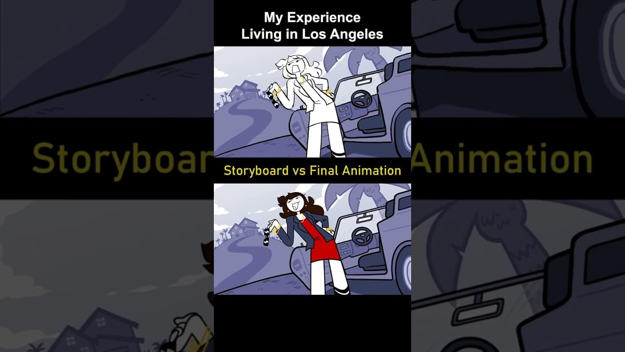 Storyboard vs Animation: Living in Los Angeles (shot 21)