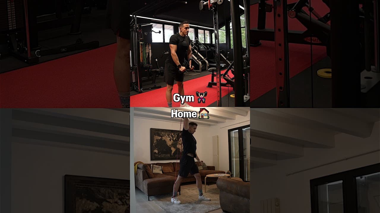 Home VS Gym exercises !! 🔥