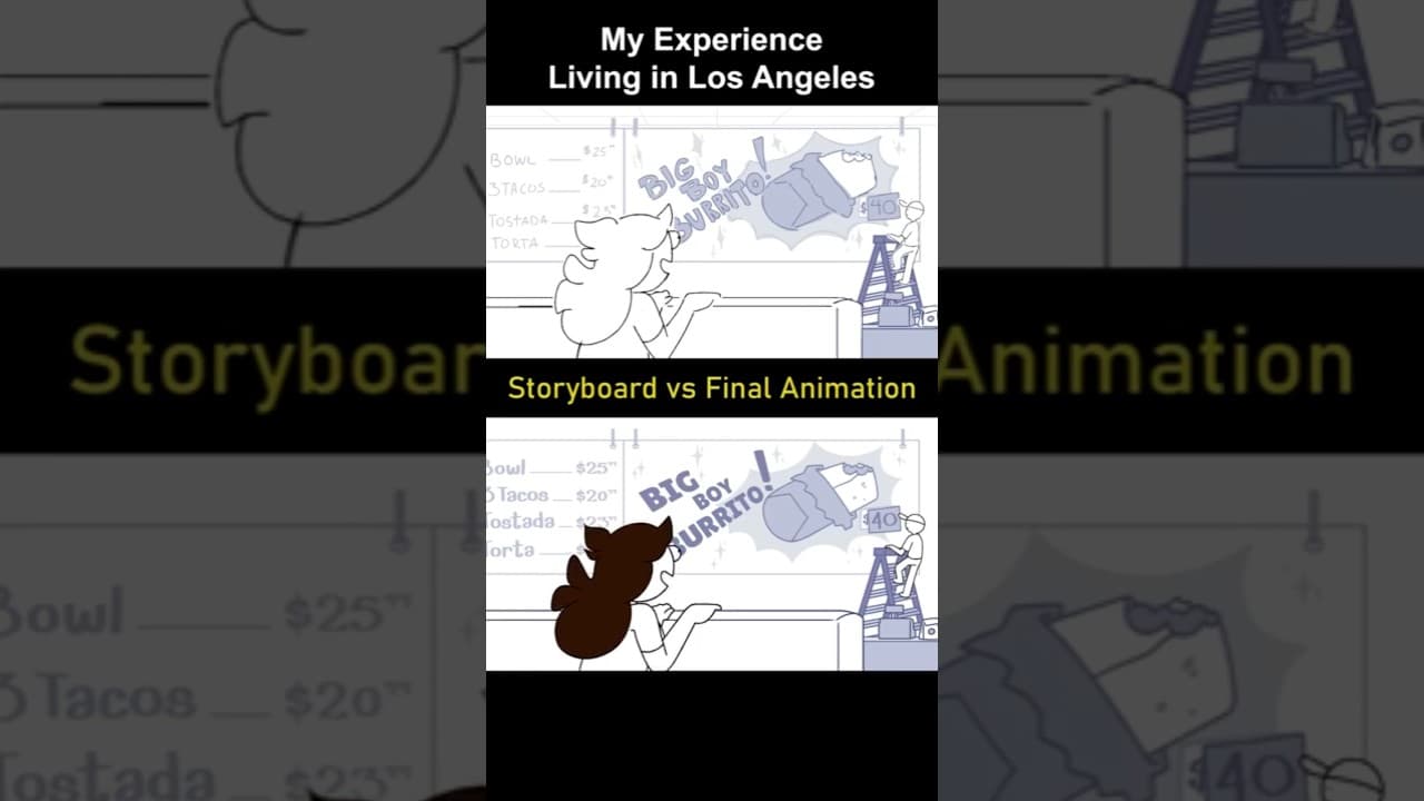 Storyboard vs Animation: Living in Los Angeles (shot 18)