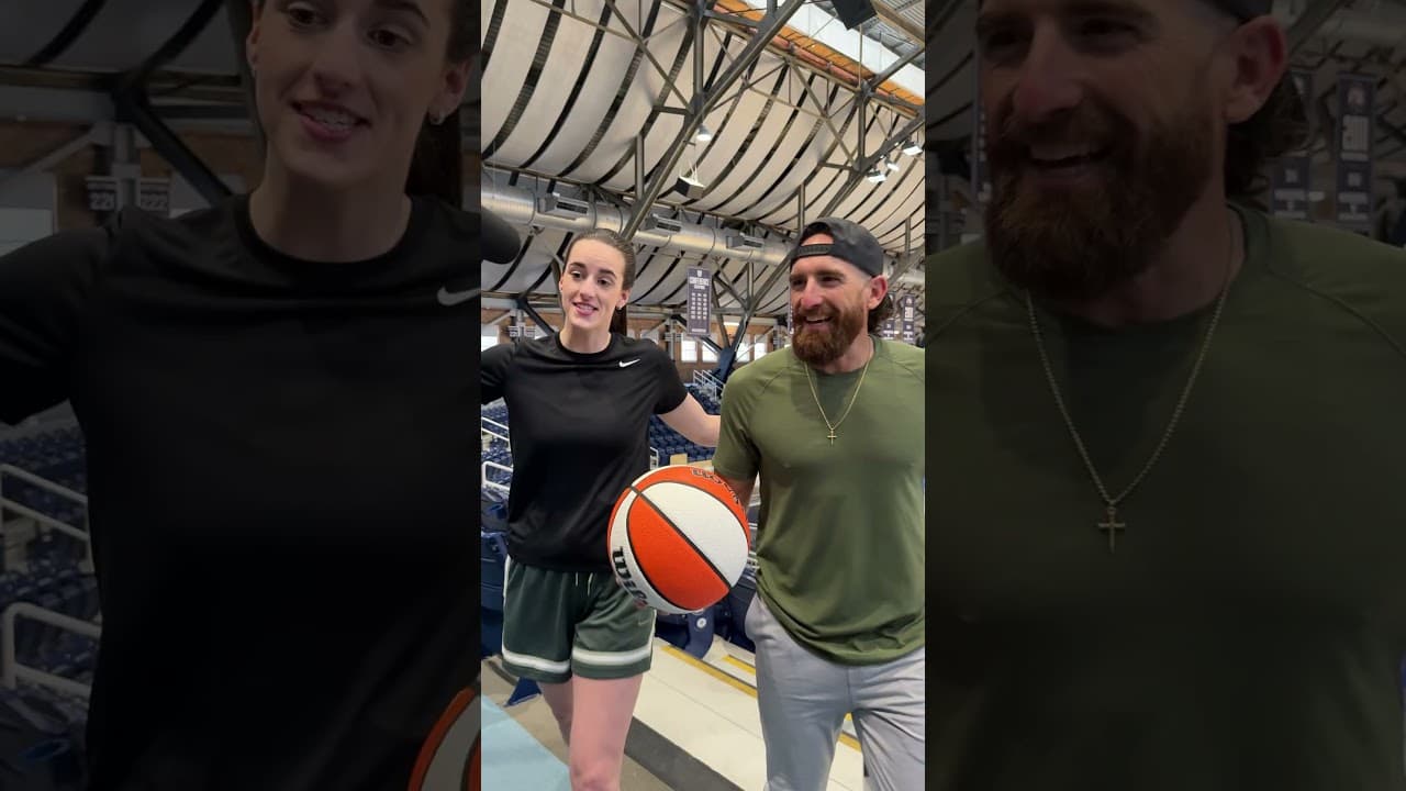 Sooo THIS JUST HAPPENED 😳 New vid with Caitlin Clark coming soon...