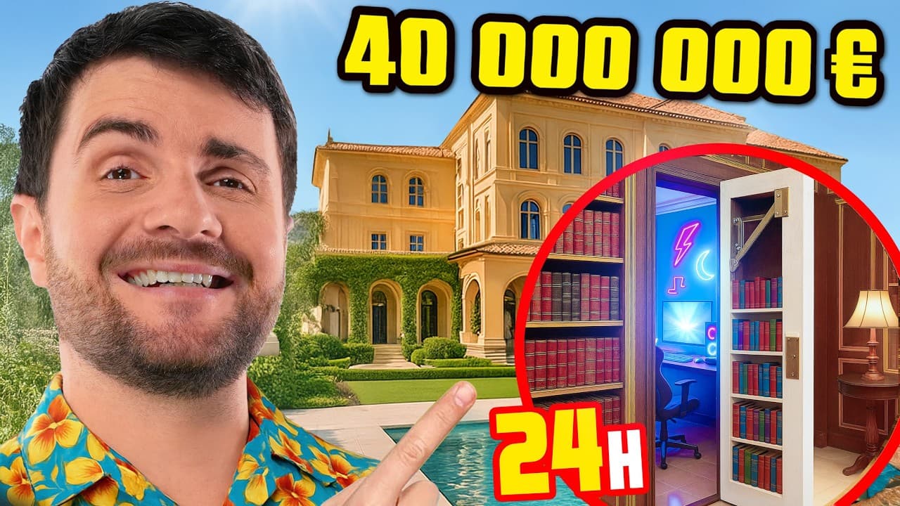 24H dans la MAISON la plus CHÈRE d’Espagne (y’a une PIÈCE SECRÈTE)