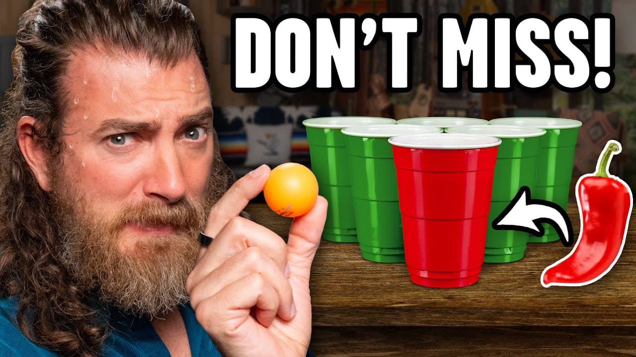 We Play Extreme Spicy Cup Pong (Spicy Pepper Challenge)