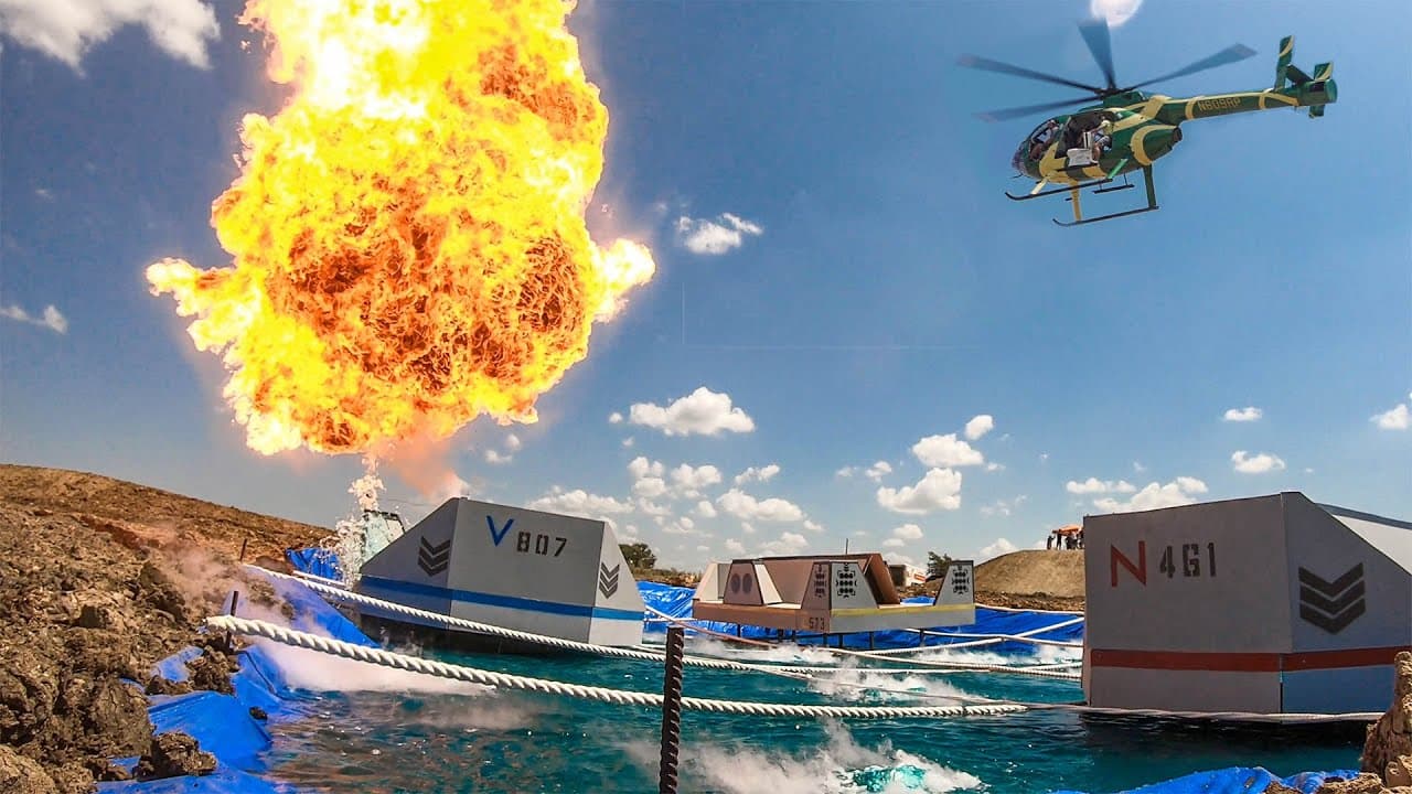 Helicopter Battleship Battle | Dude Perfect