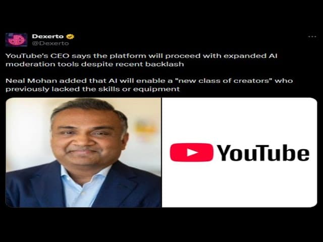 Bad Statement from Youtube CEO