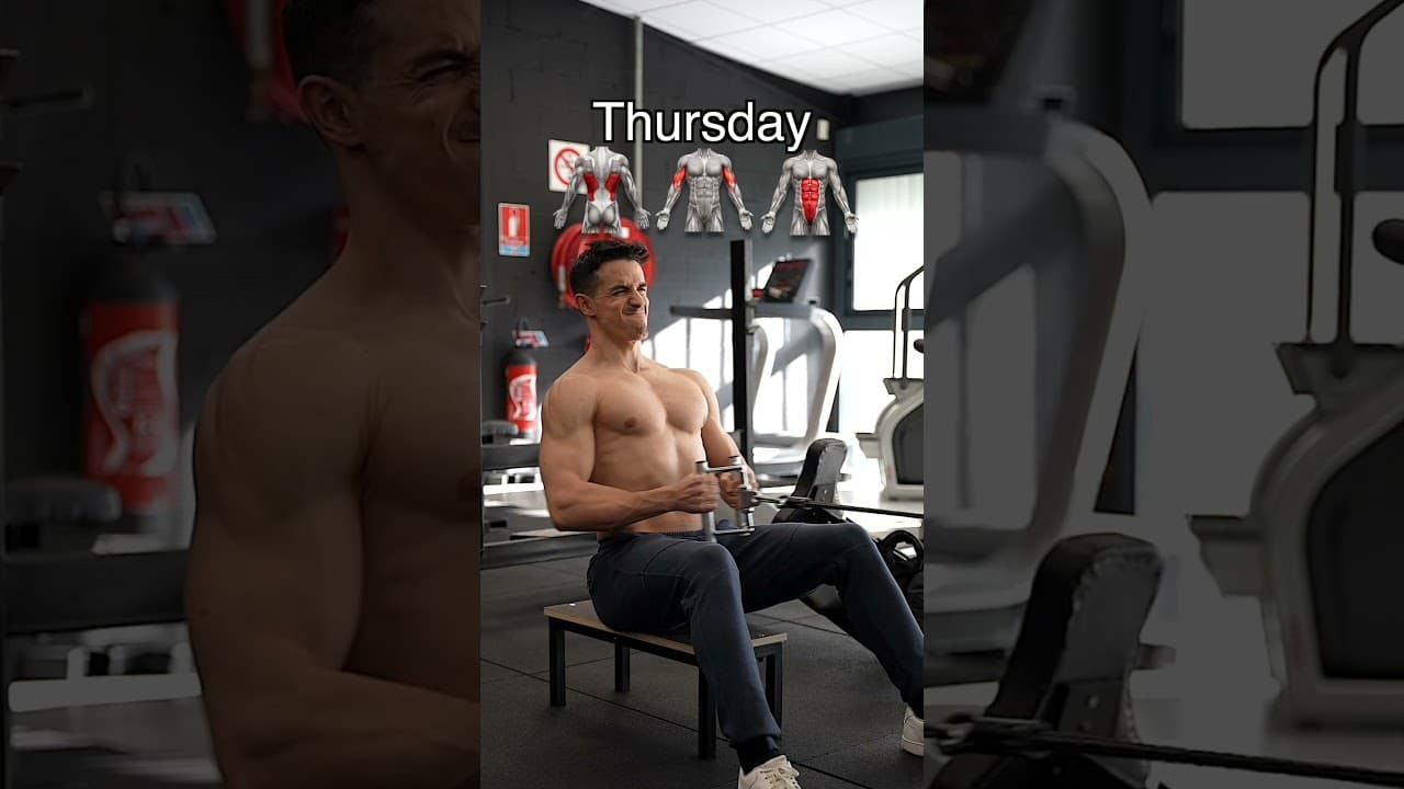 My 4-day training split !! 🔥