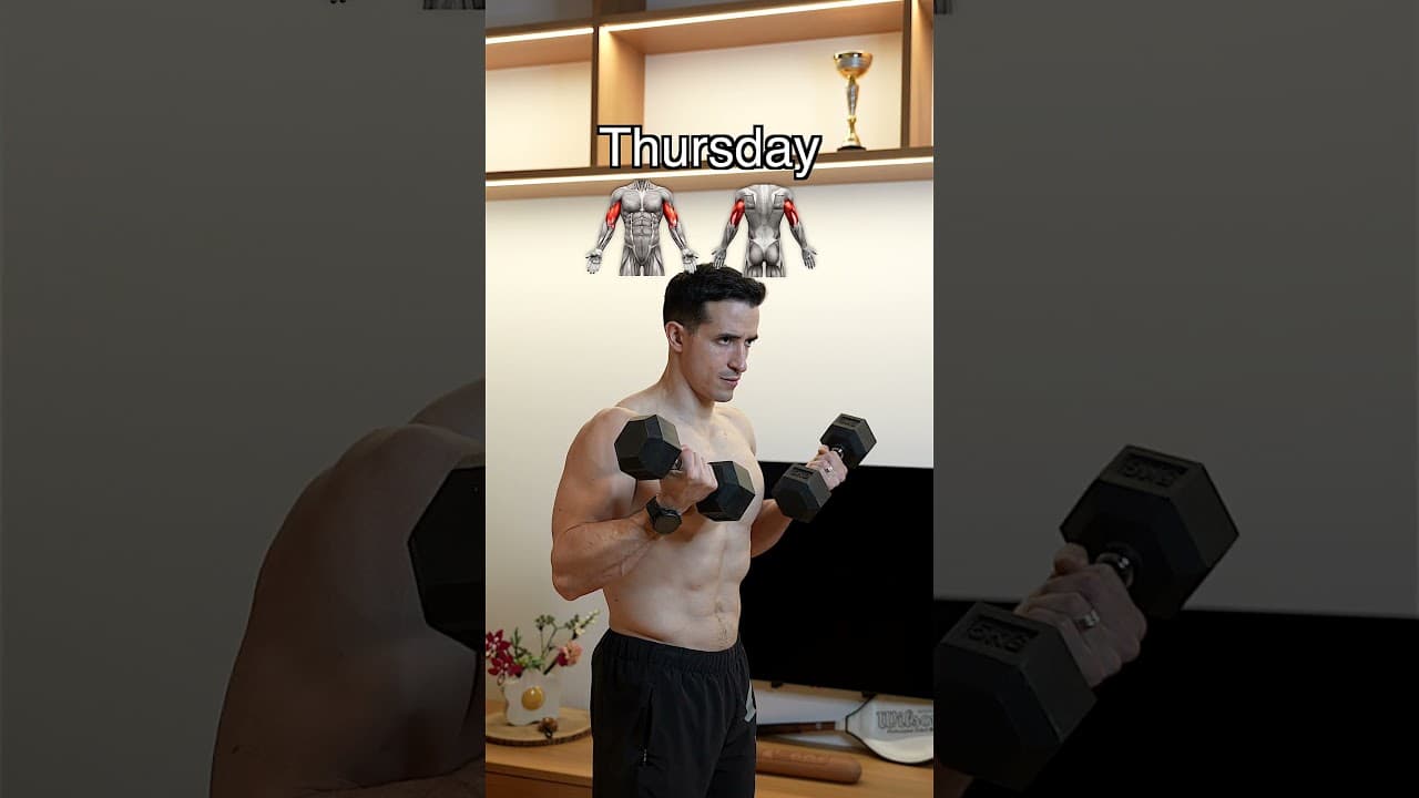 My 5-day home workout split !! 🔥