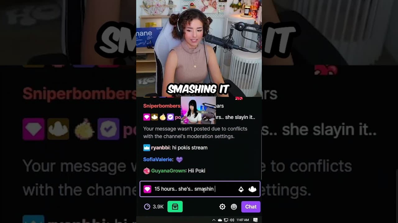 Pokimane vs Aria Saki's Chat Settings