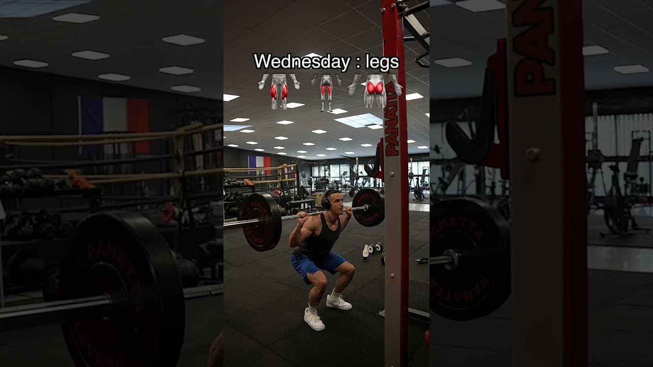 My 5-day training split !! 🔥