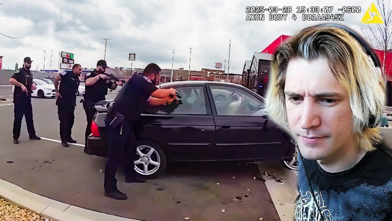 Fleeing Woman Keeps Ramming Into Cars | xQc Reacts