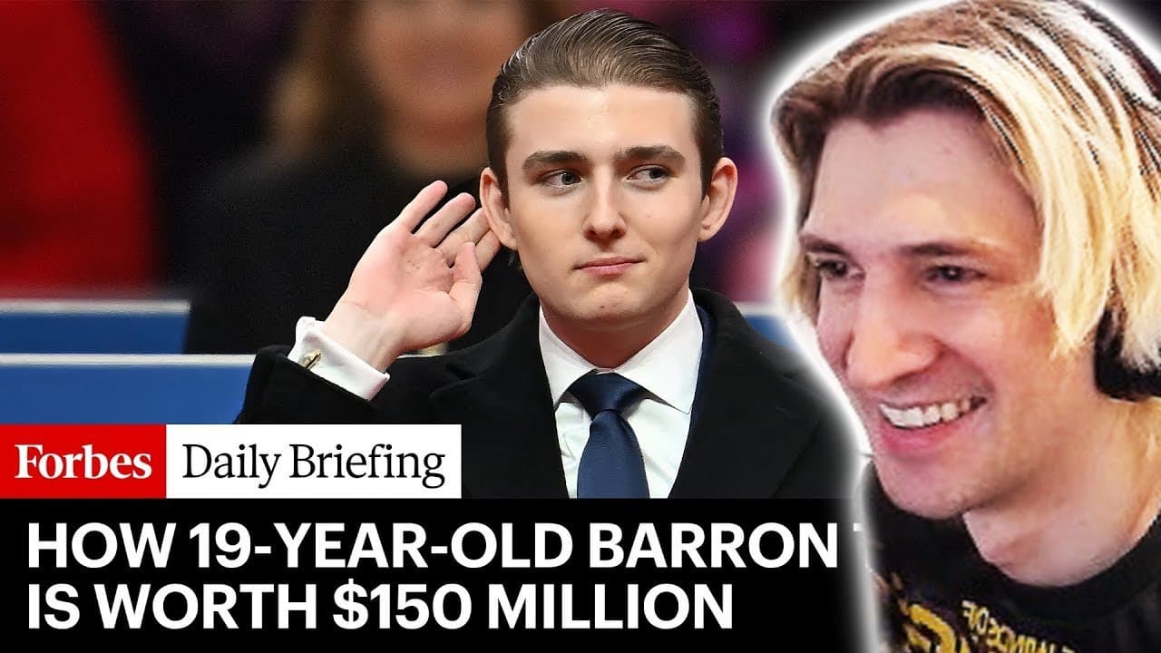 How 19-Year-Old Barron Trump Amassed A $150 Million Fortune | xQc Reacts