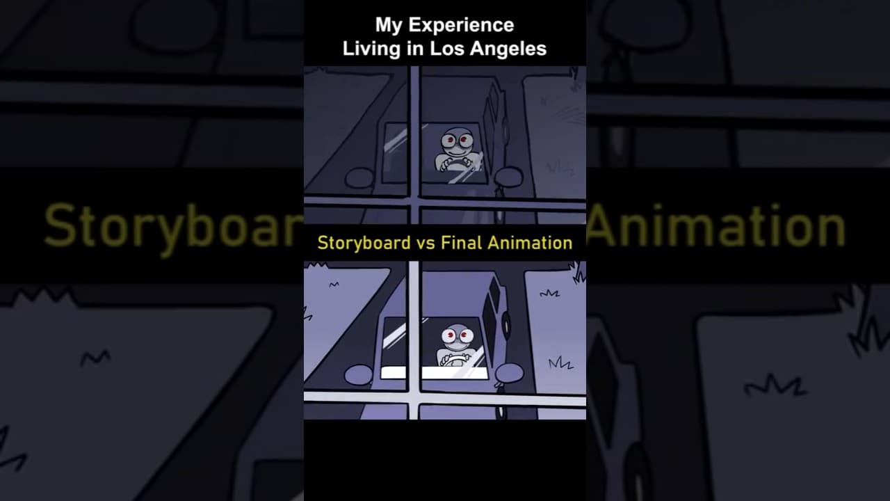 Storyboard vs Animation: Living in Los Angeles (shot 14)