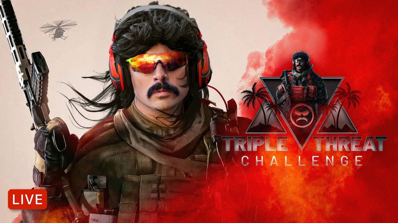 DR DISRESPECT - TRIPLE THREAT CHALLENGE - WZ, PUBG, TARKOV