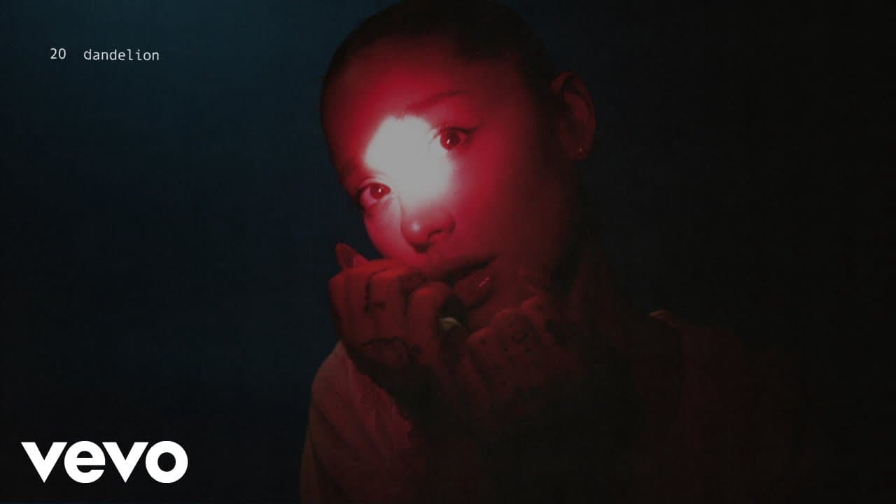 Ariana Grande - dandelion (lyric visualizer)