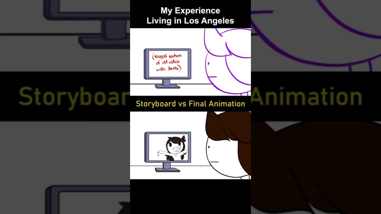 Storyboard vs Animation: Living in Los Angeles (shot 1)