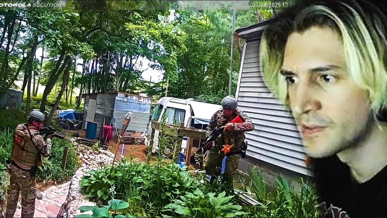 Fugitive Ambushes SWAT Team with Pipe Bombs | xQc Reacts