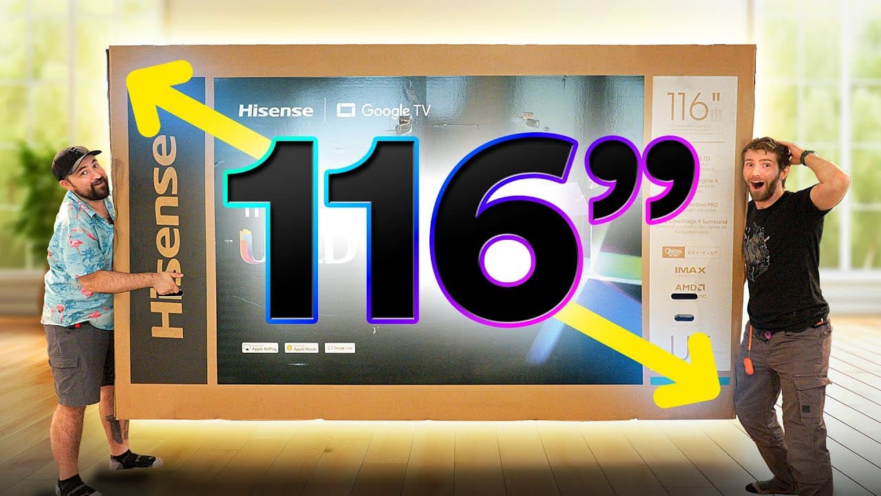 I'm FIRST to Unbox The World's Biggest TV - Hisense 116UX