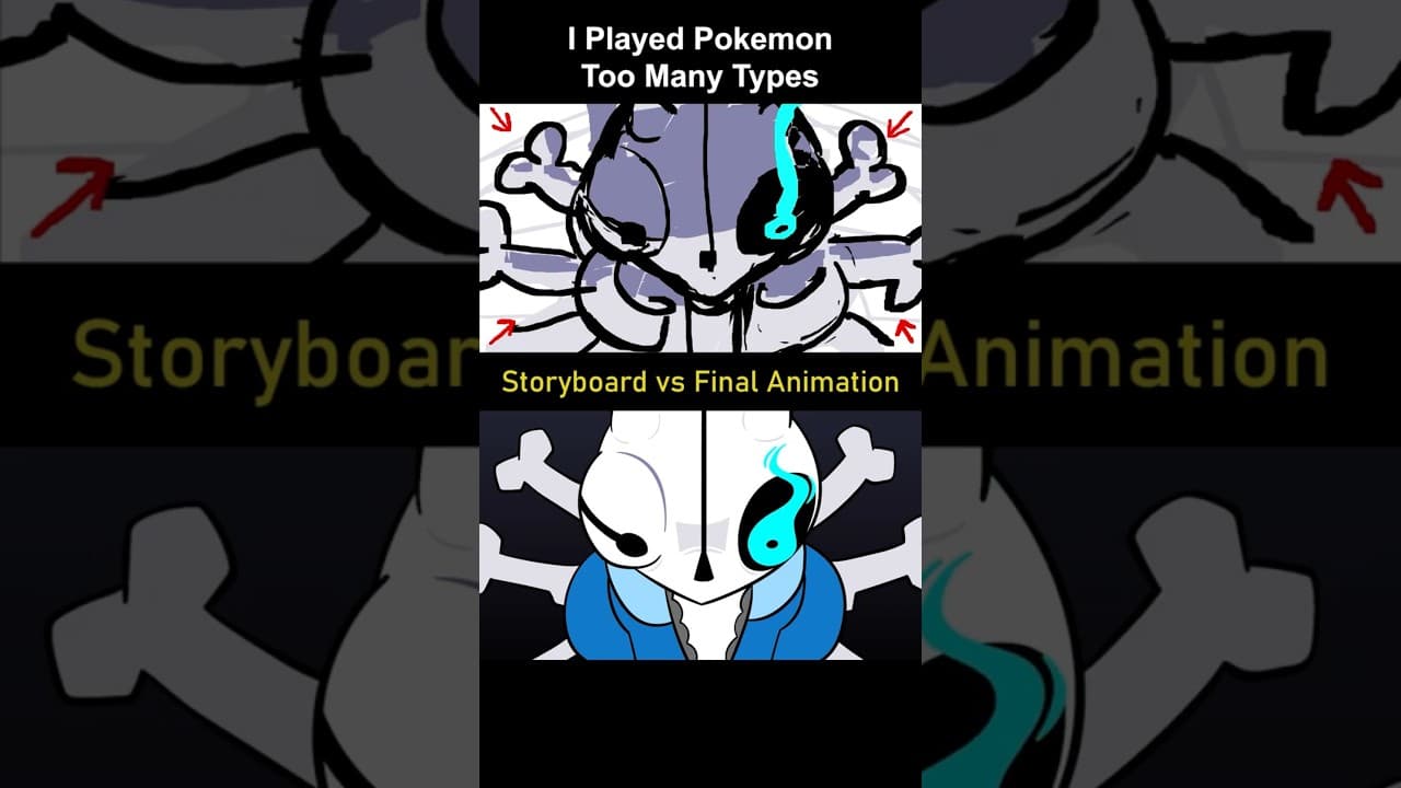 Storyboard vs Animation: Pokemon Too Many Types (shot 33)