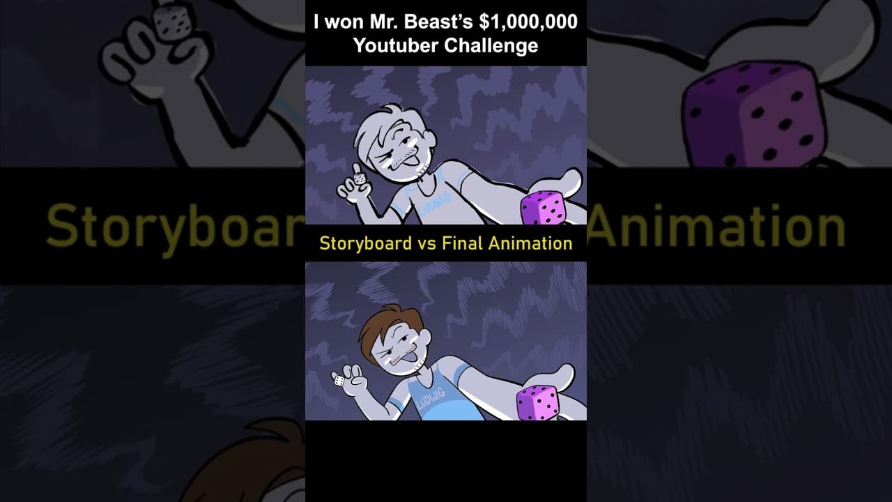 Storyboard vs Animation: Mr. Beast Cube (shot 5)