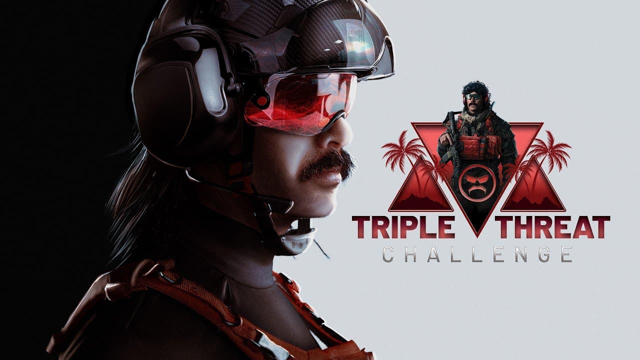DR DISRESPECT - TRIPLE THREAT CHALLENGE - WZ, PUBG, FORTNITE