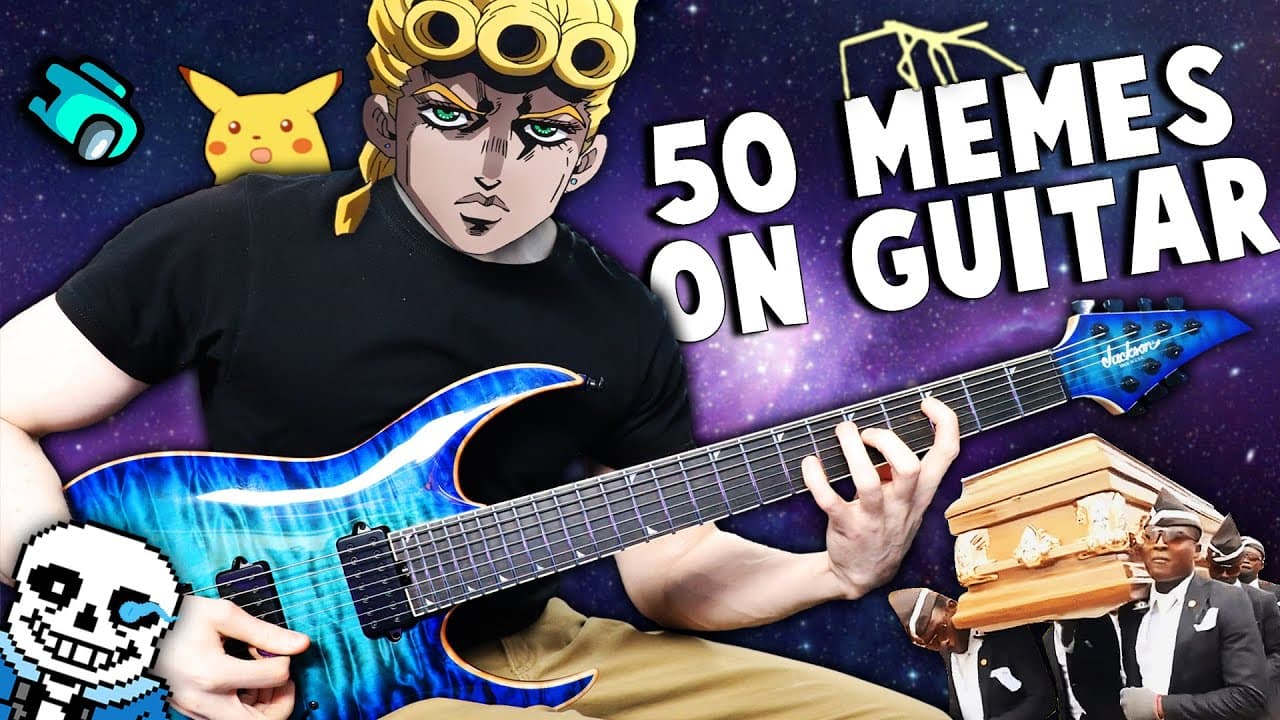50 MEME SONGS on GUITAR