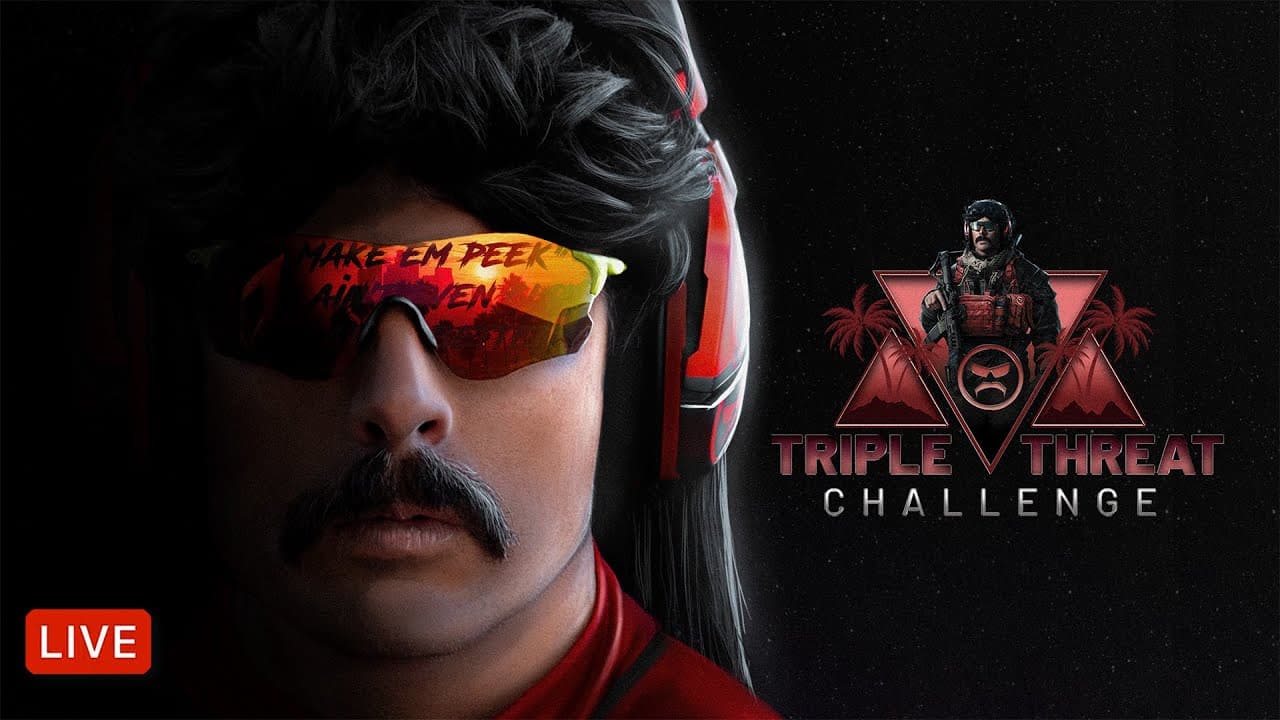 🔴LIVE - DR DISRESPECT - TRIPLE THREAT CHALLENGE - WZ, PUBG, TARKOV