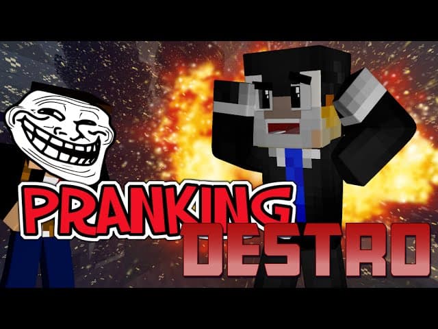 PRANKING DESTRO!! The Mineplex BRIDGES STALKER Troll! (RAGE IS REAL!!)