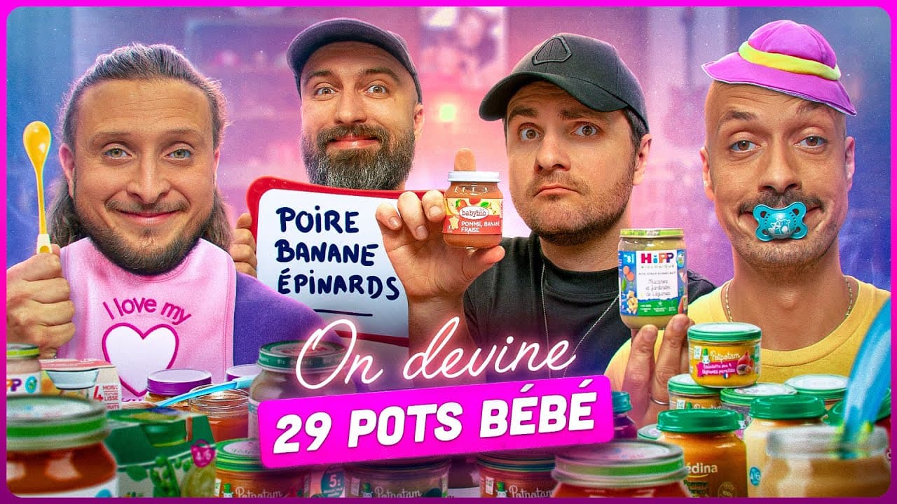 29 pots de bébé avec Amixem et Thomas (Max t’as triché nan ?)