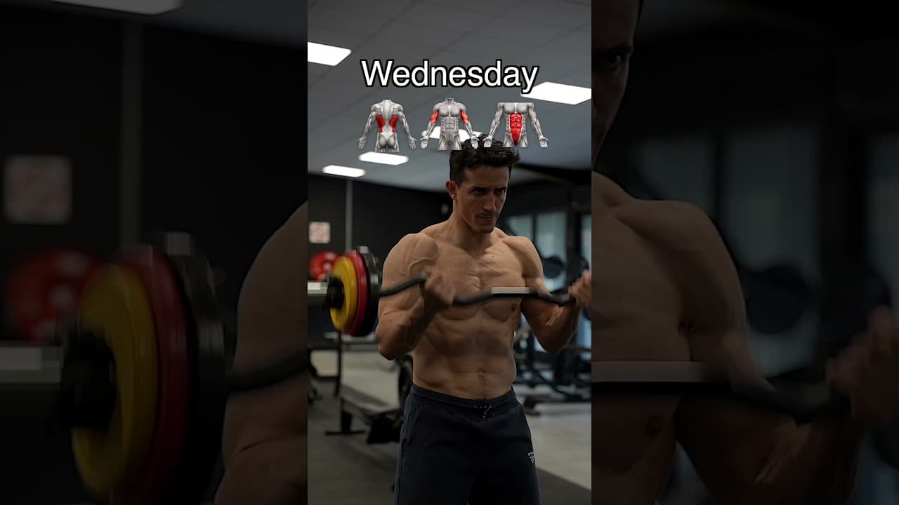 My 3-day training split !! 🔥